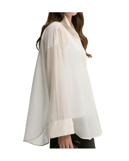 By Malene Birger Natural Derris Silk Organza Shirt