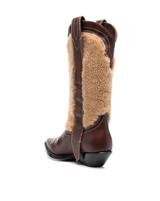 Sonora Boots Brown Embroidered Boots