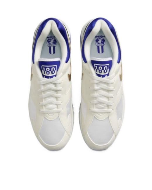 Nike Blue Air Max 180 Ultramarine Logo Patch Sneakers for men