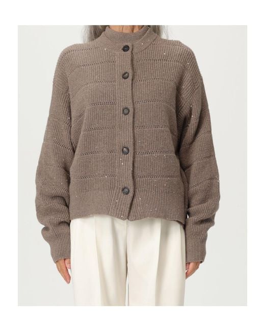 Brunello Cucinelli Brown Sweaters
