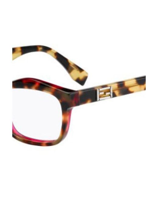 Fendi White Logo Detail Flat Lens