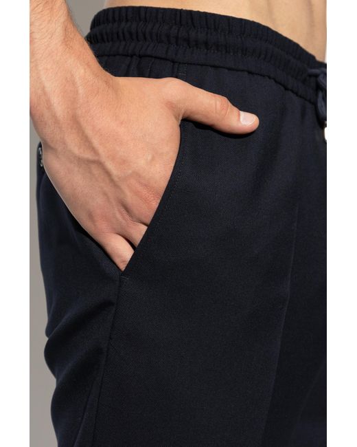 Paul Smith Blue Drawstring Casual Pants for men