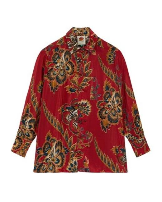 Farm Rio Red Long-Sleeved Shirt