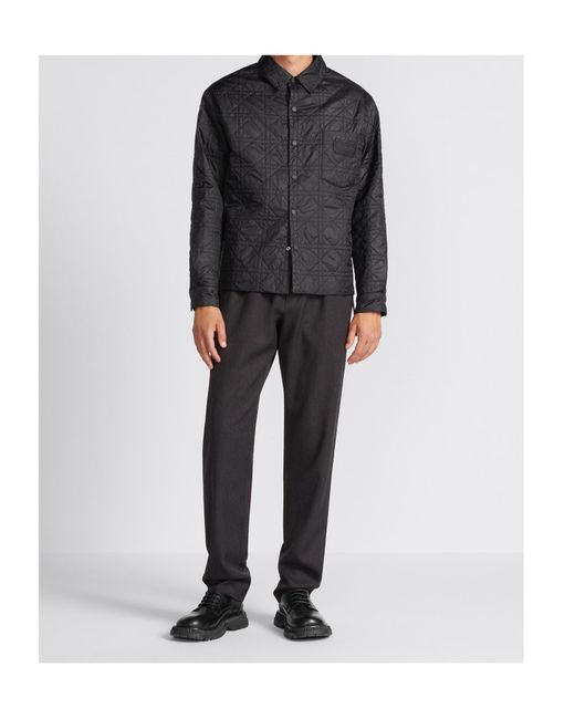 Dior Gray Homme Logo Patch Long-Sleeved Jacket for men