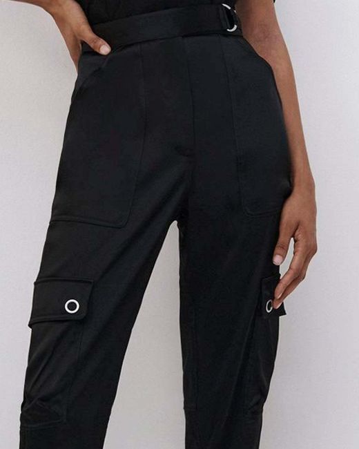 Jonathan Simkhai Black Carolina Structured Pants