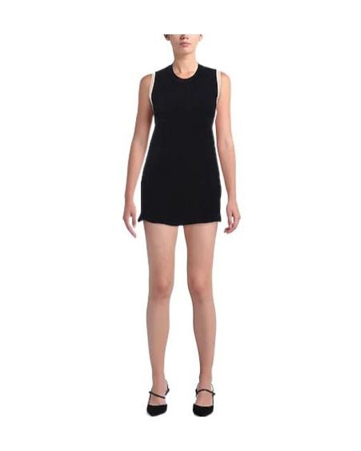 Jacquemus Black Sleeveless Fitted Dress
