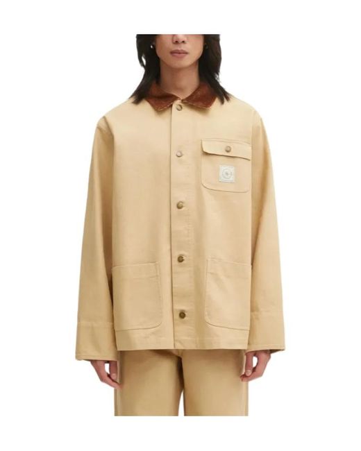 Sporty & Rich Natural Corduroy-Collar Jacket for men