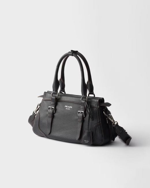 Prada Black Large Leather Tote Bag