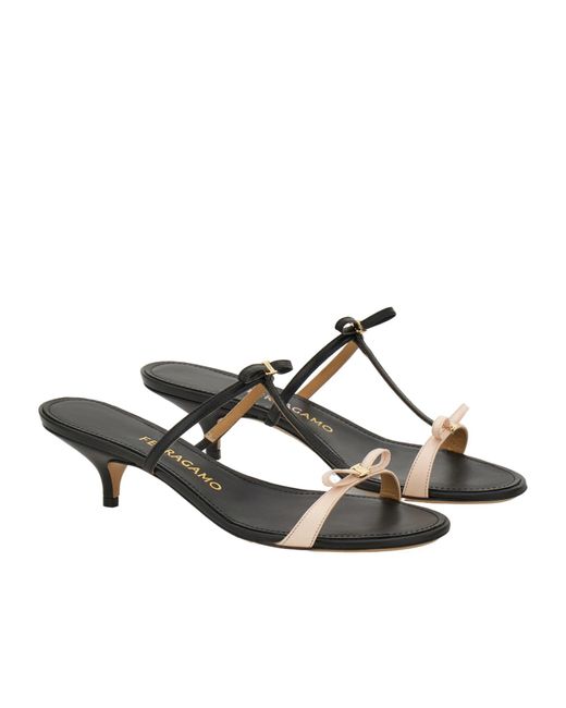 Ferragamo Multicolor Ferragamo Mini Bow Sandals
