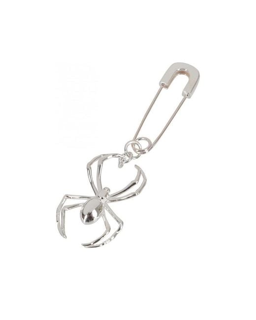 Ambush White Spider Pin Earrings
