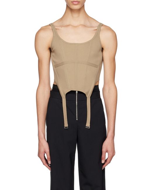 Dion Lee Natural Ribbed Combat Corset for men