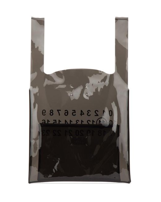 Maison Margiela Gray Numbers Shopper Tote Bag for men