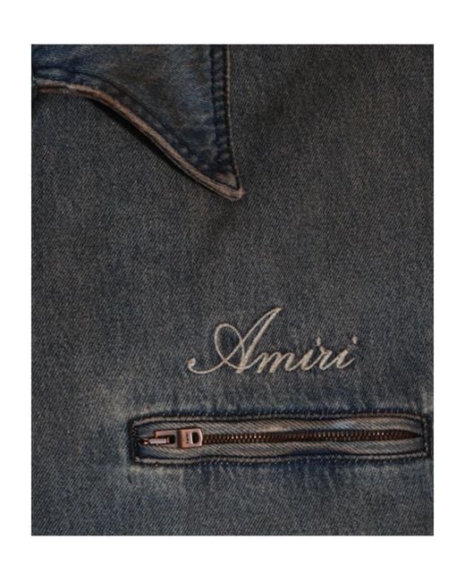 Amiri Black Collared Jacket for men