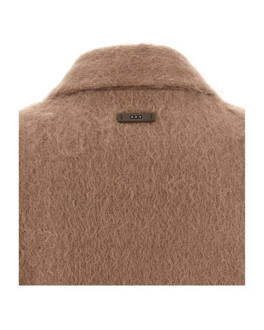 Peserico Brown Long-Sleeved Jacket