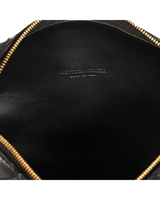 Bottega Veneta Black Mini Intrecciato Crossbody Bag
