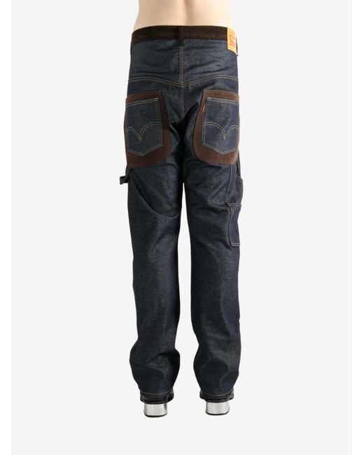Junya Watanabe Black X Levi's Corduroy-Insert Jeans for men