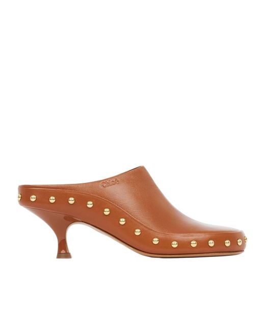 Chloé Brown Chloé Junie Heeled Mules