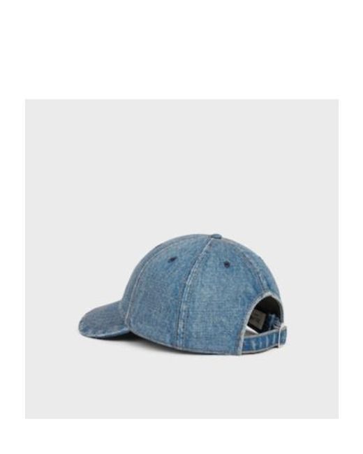 Céline Blue Triomphe Baseball Cap for men