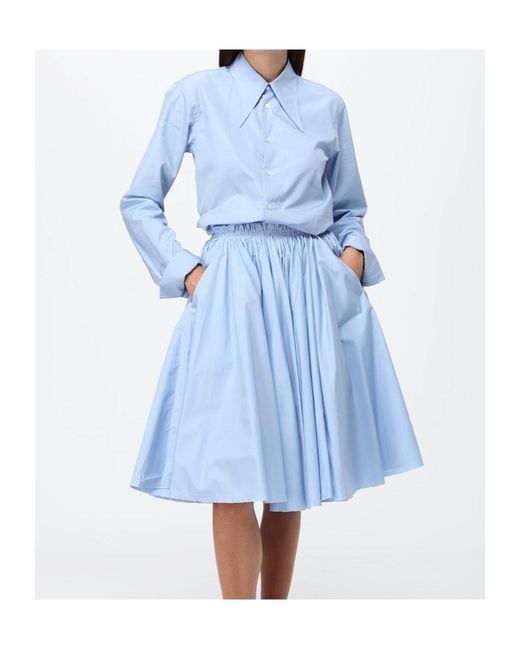 AMI Blue Collared Long-Sleeved Shirt