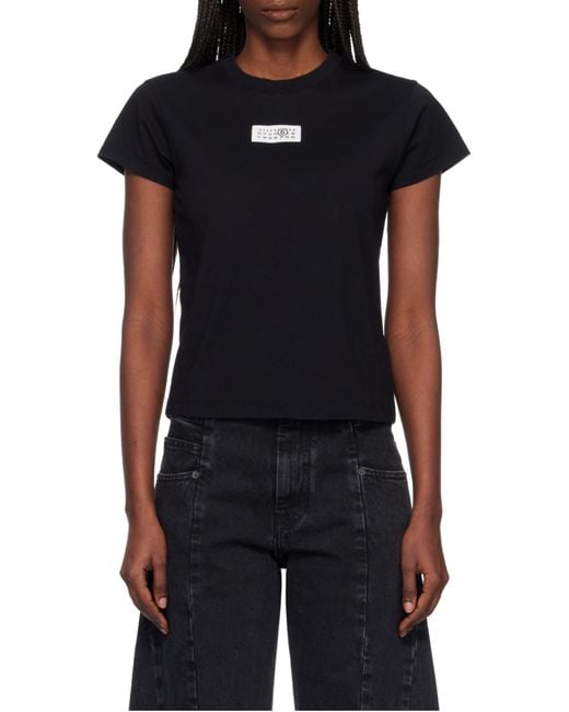 MM6 by Maison Margiela White Short-Sleeve Crewneck T-Shirt