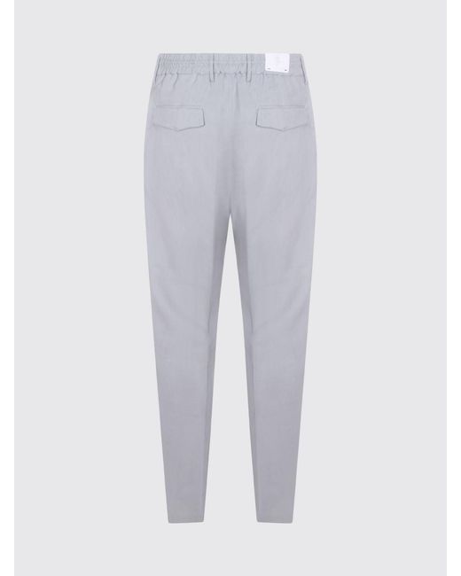 Eleventy Gray Drawstring Waist Pants for men