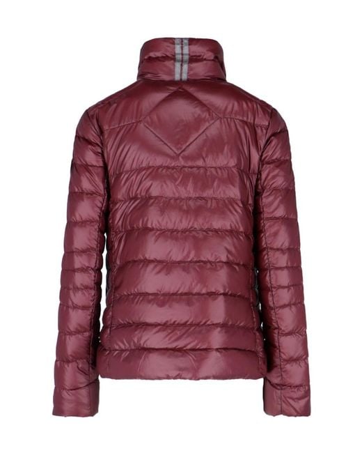 Canada Goose Red Lundell Zip-Up Windbreaker Jacket