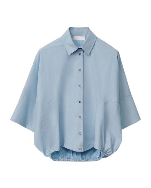 Fabiana Filippi Women's Blue Stretch Poplin Shirt