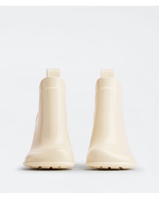 Bottega Veneta Natural Shine Square Toe Ankle Rain Boots