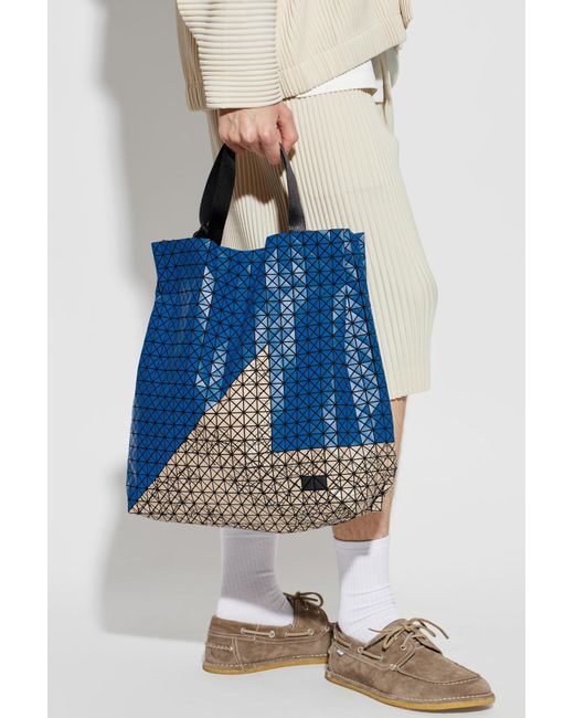 Issey Miyake Blue Cart S Autobahn Geometric Tote Bag for men
