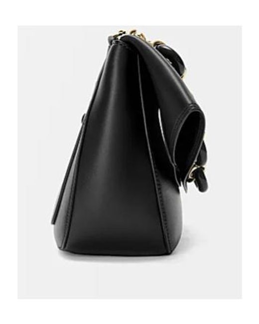 Loewe Black Medium Leather Ola Shoulder Bag