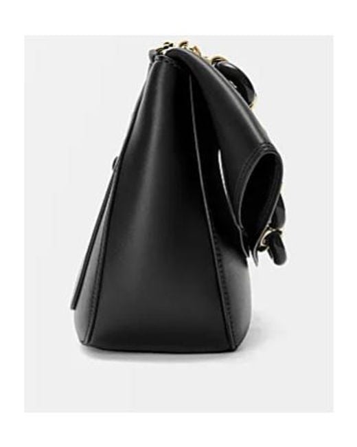 Loewe Black Medium Leather Ola Shoulder Bag