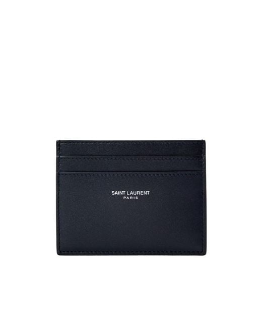 Saint Laurent Blue Saint Card Holder Sn54 for men