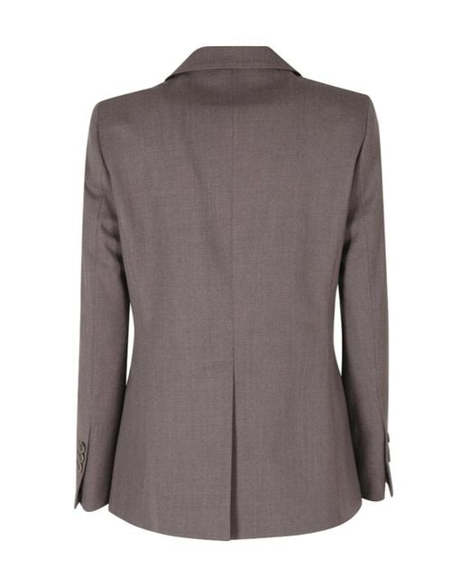 Seventy Brown Double-Breasted Blazer