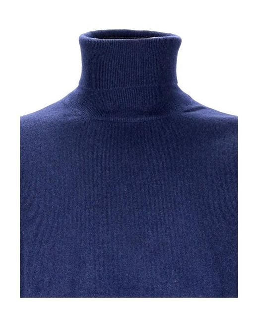 Gran Sasso Blue Long Sleeve Turtleneck Jumper for men