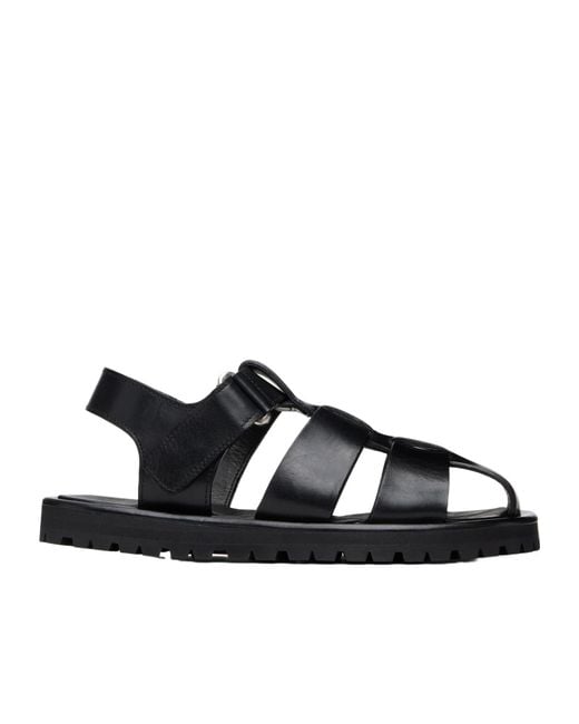 Studio Nicholson Black Fisherman Sandals