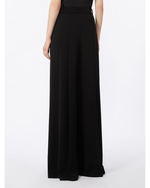 Max Mara Black Studio Msevalico Wide Leg Pants