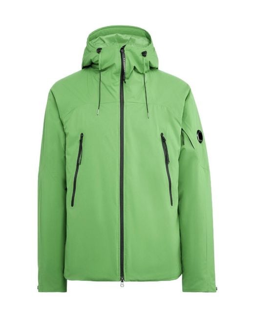 C P Company Green Lens-Detail Hooded Jacket for men