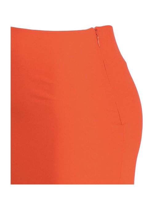 ANDAMANE Orange Ruffle Detailed Skirt