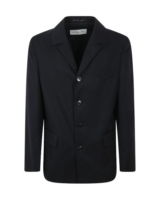 Dries Van Noten Blue Long-Sleeved Suit Jacket for men
