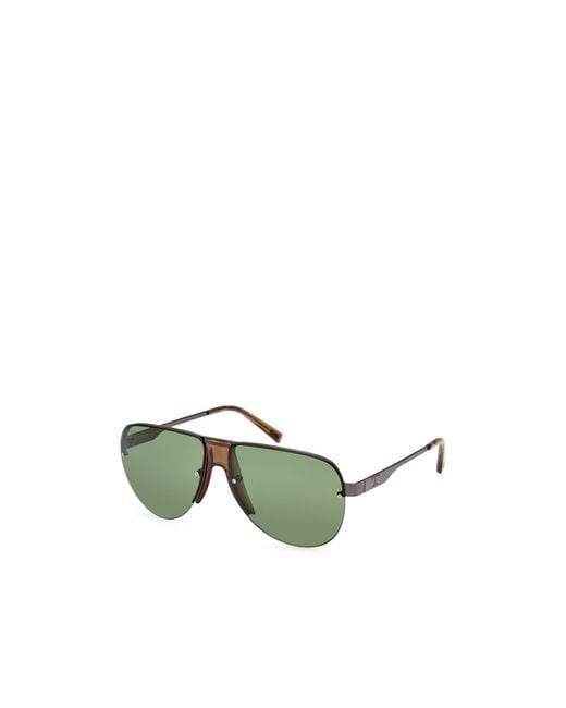 Tod's Green Pilot's Rimmed Sunglasses for men