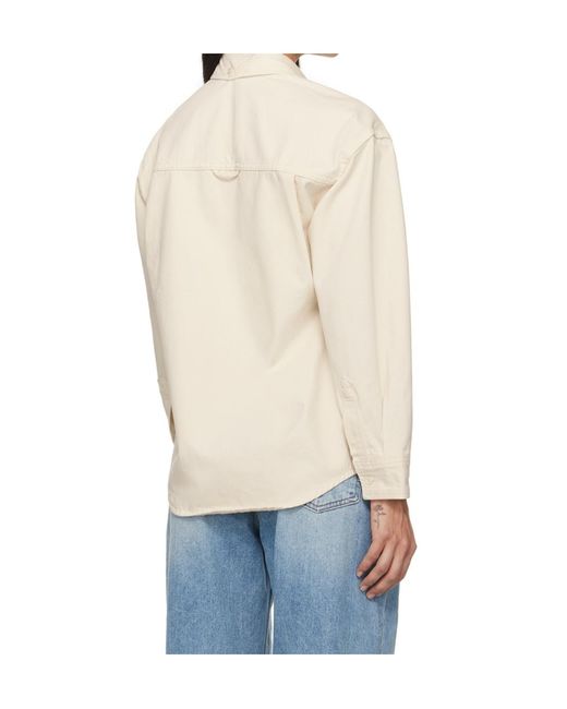 DUNST White Classic Denim Shirt