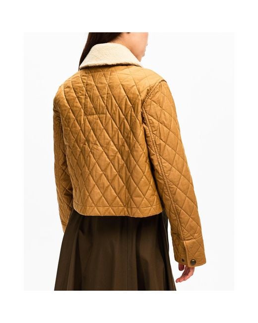 Burberry Metallic Casual Quilted Jacket