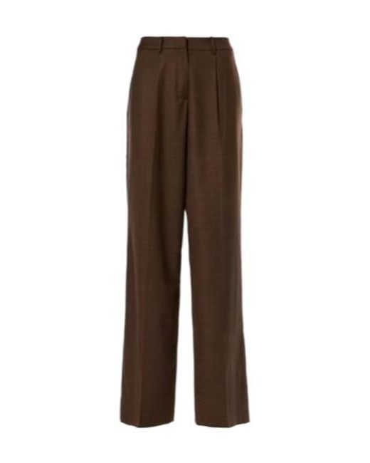 Magda Butrym Brown Wool Wide-Leg Pants
