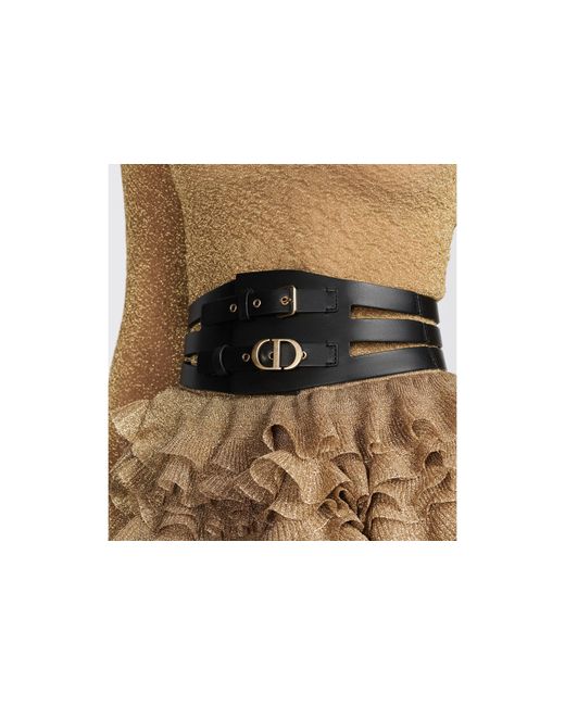 Dior Black 30 Montaigne Corset Belt