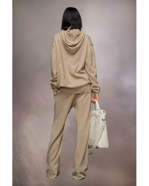 Maison Margiela Natural Drawstring Knitted Trousers