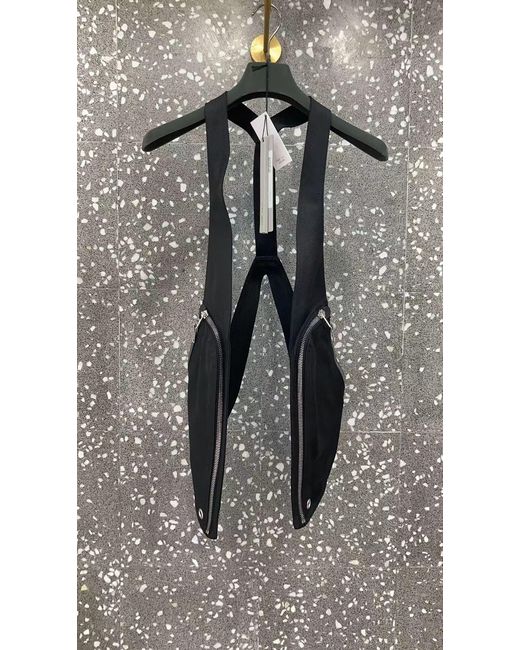 Rick Owens Black Bahaus Zip-Detail Vest for men