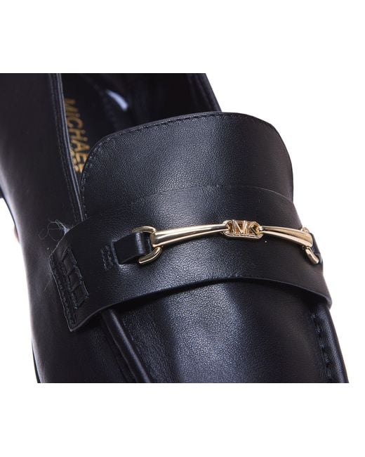 Michael Kors Blue Michael Lena Square-Toe Loafers