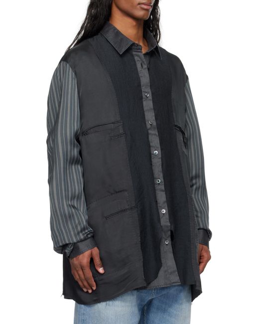 Maison Margiela Gray Patchwork Inside-Out Jacket for men