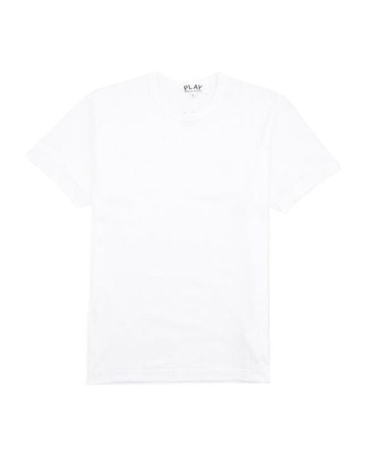 COMME DES GARÇONS PLAY White Heart-Shaped T-Shirt for men