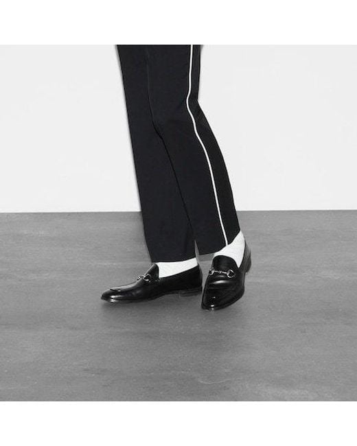 Gucci Black Horsebit Detailed Slip-On Loafers for men